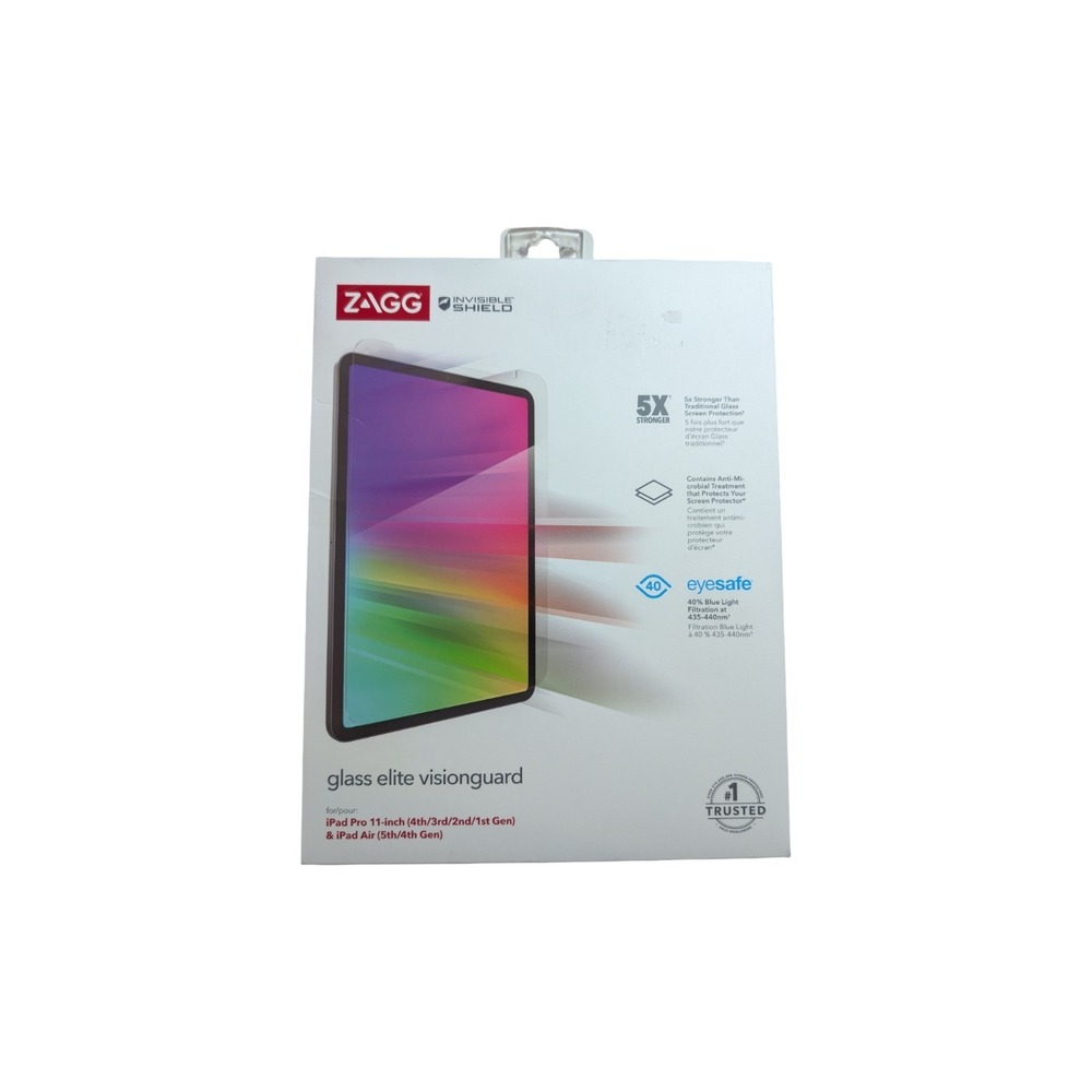 LR ZAGG‎ Visionguard Screen Protector - iPad Pro 11 Inch 1/2/3/4 Gen Air 4/5 Gen
